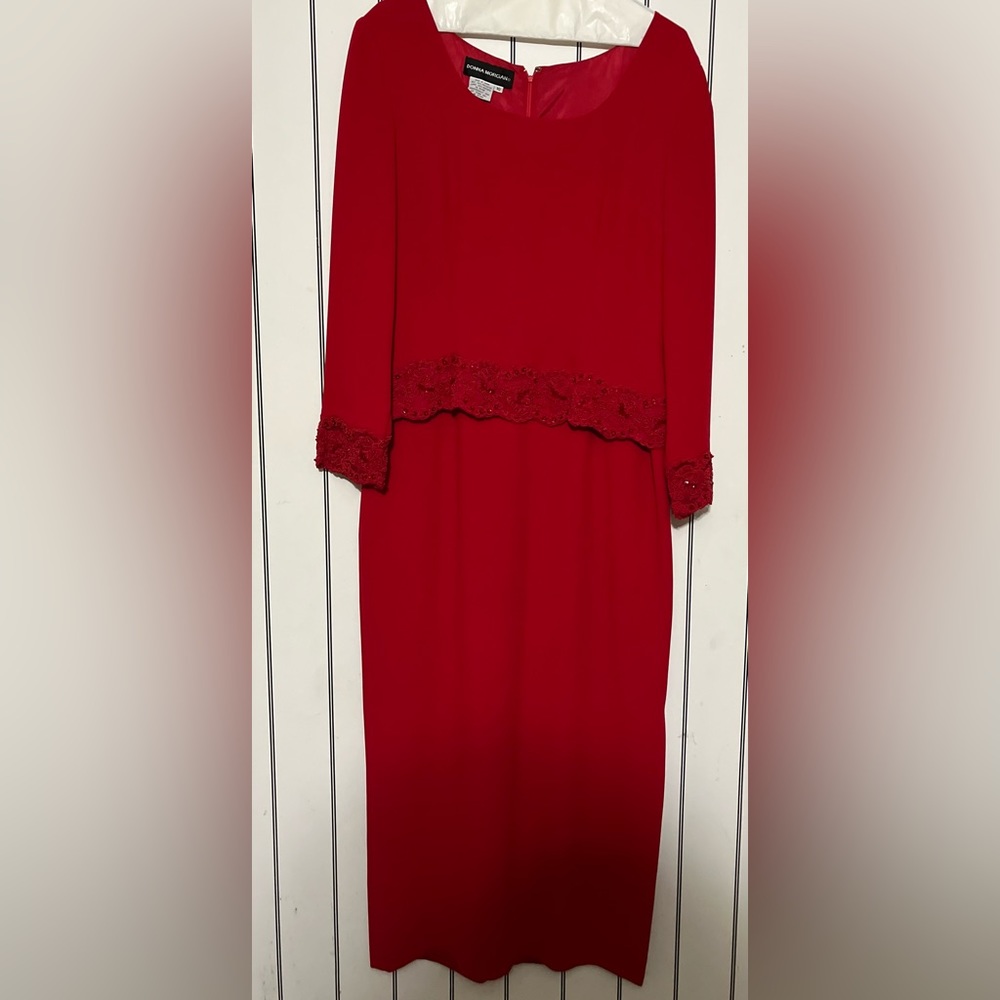 Vintage red formal dress size 10